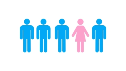 ADHD diagnoses in females compared to males is 1:4
