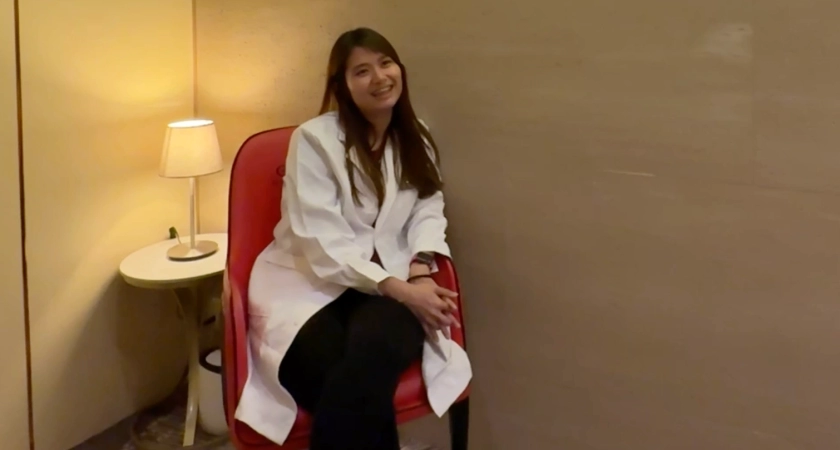Grace conducting an interview for Autism Awareness Month